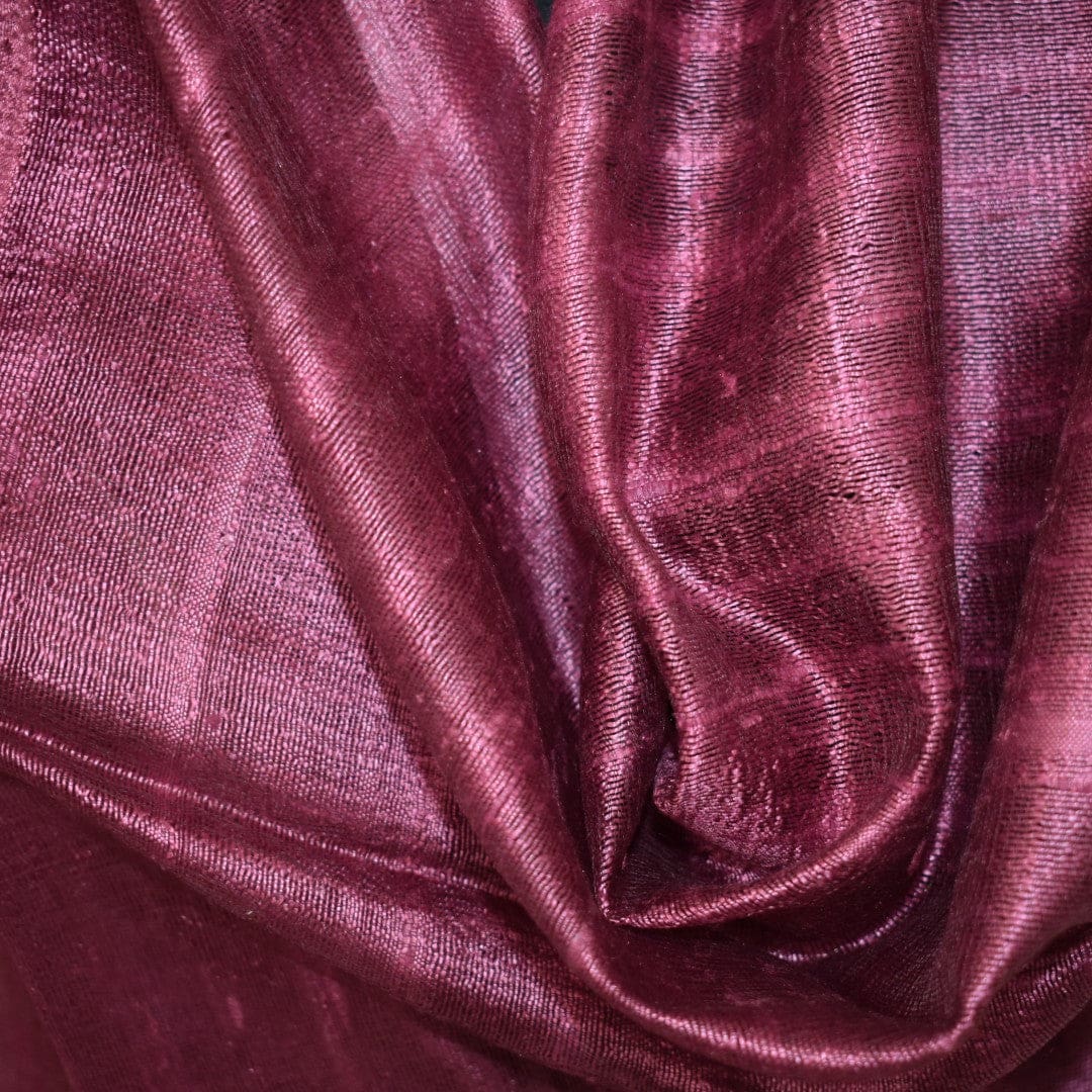 Esarfa-Sal din Matase Naturala Dupioni Raw Silk - Wine Magenta Shade -> Cod:Dupion1 - esarfa sal din matase naturala dupioni raw silk