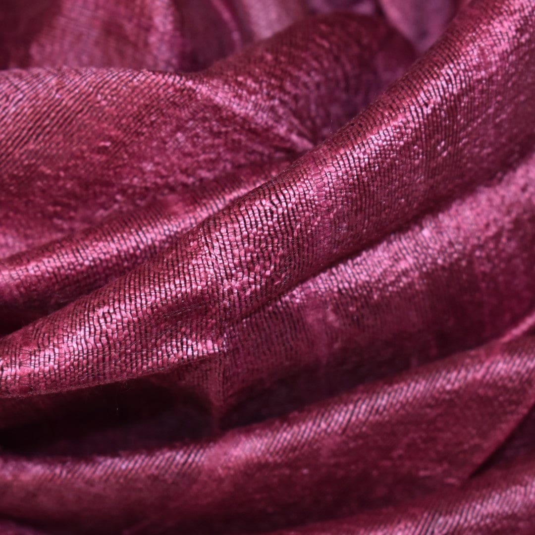 Esarfa-Sal din Matase Naturala Dupioni Raw Silk - Wine Magenta Shade -> Cod:Dupion1 - esarfa sal din matase naturala dupioni raw silk