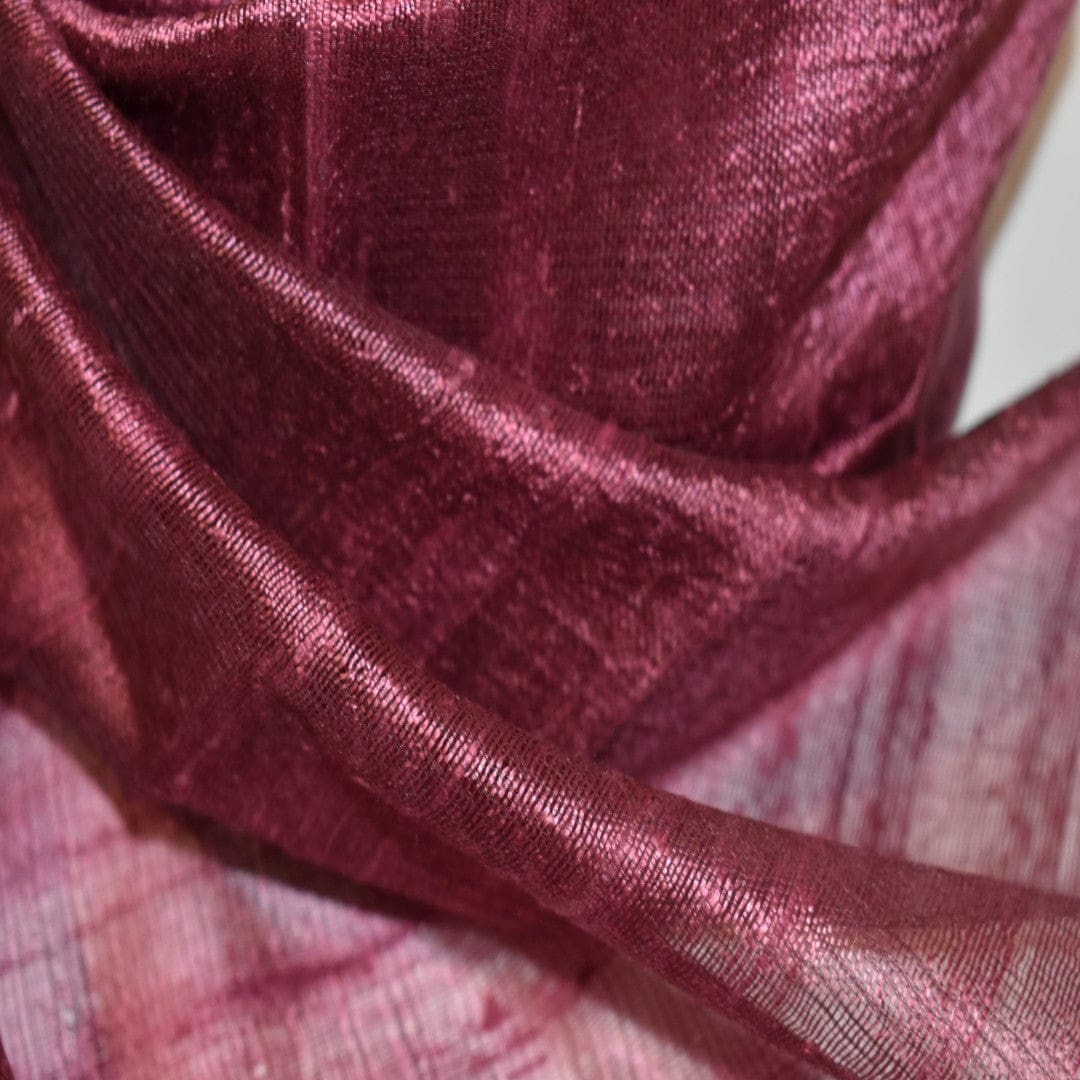 Esarfa-Sal din Matase Naturala Dupioni Raw Silk - Wine Magenta Shade -> Cod:Dupion1 - esarfa sal din matase naturala dupioni raw silk