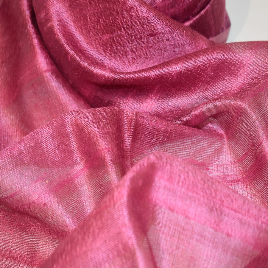 Esarfa-Sal din Matase Naturala Dupioni Raw Silk - Wine Magenta Shade -> Cod:Dupion6 - esarfa sal din matase naturala dupioni raw silk