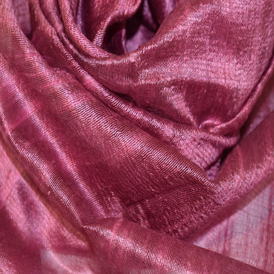 Esarfa-Sal din Matase Naturala Dupioni Raw Silk - Wine Magenta Shade -> Cod:Dupion6 - esarfa sal din matase naturala dupioni raw silk