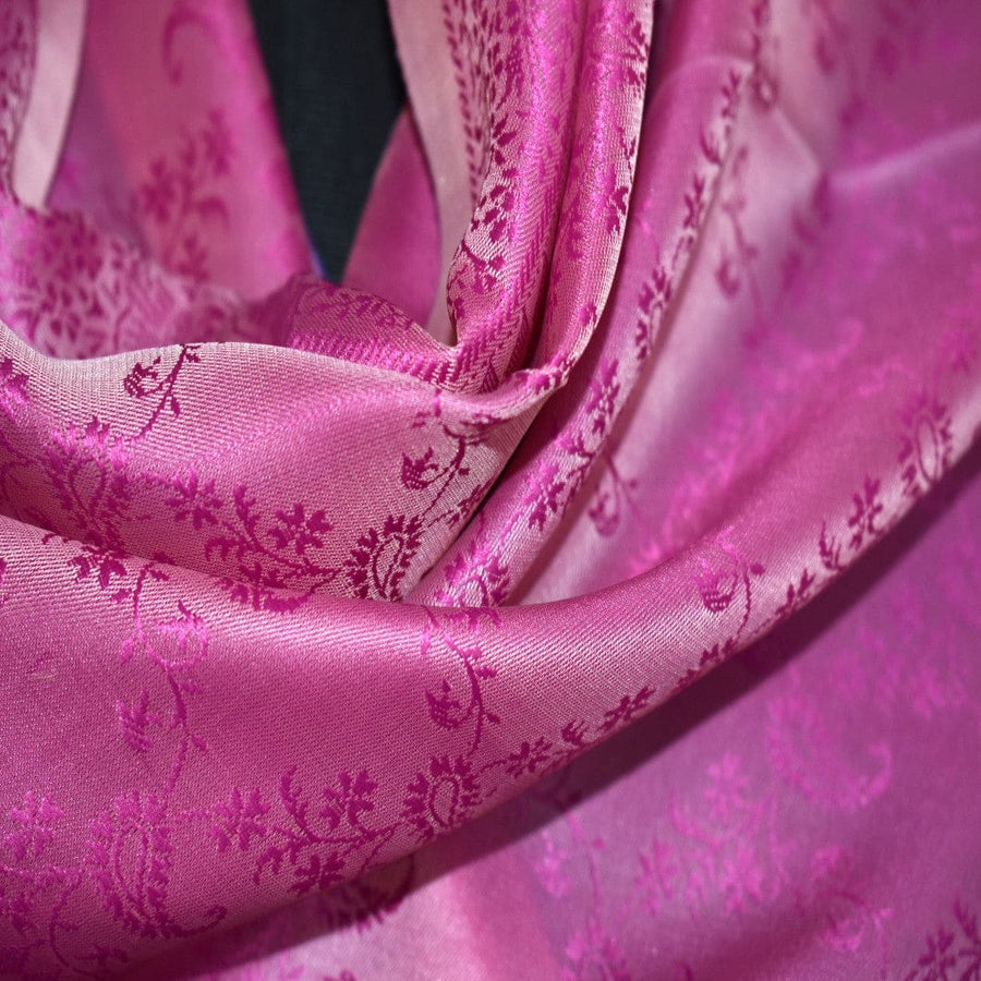 Esarfa-Sal din Matase Naturala si Fibre de Bananier -> PurpleMagenta & Bej -> Cod: New Banana Silk6 - Esarfa din matase naturala si fibre de