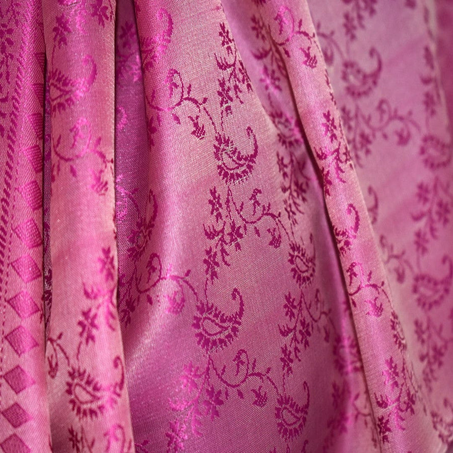 Esarfa-Sal din Matase Naturala si Fibre de Bananier -> PurpleMagenta & Bej -> Cod: New Banana Silk6 - Esarfa din matase naturala si fibre de