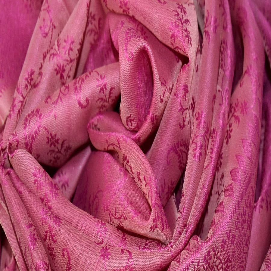 Esarfa-Sal din Matase Naturala si Fibre de Bananier -> PurpleMagenta & Bej -> Cod: New Banana Silk6 - Esarfa din matase naturala si fibre de