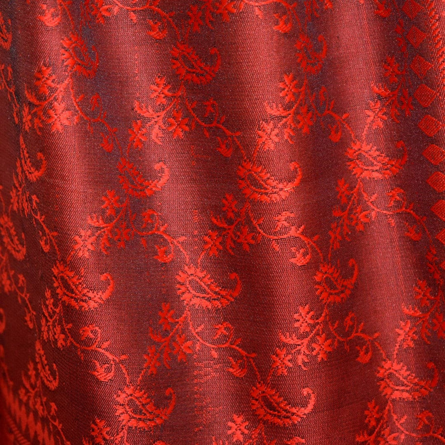 Esarfa-Sal din Matase Naturala si Fibre de Bananier -> Rosu & Negru -> Cod: New Banana Silk11 - esarfa matase naturala si fibre bananier