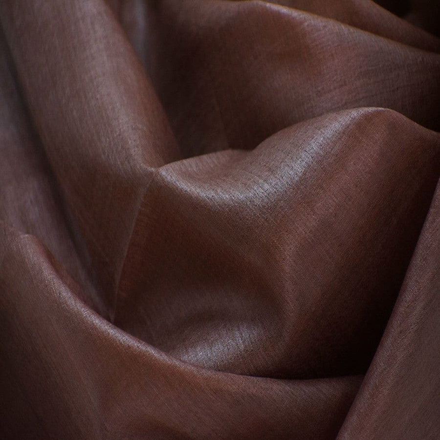 Esarfa-Sal din Matase Naturala Tussar Silk -> Heritage Shades of Cioco Mocha - Esarfa Matase Premium