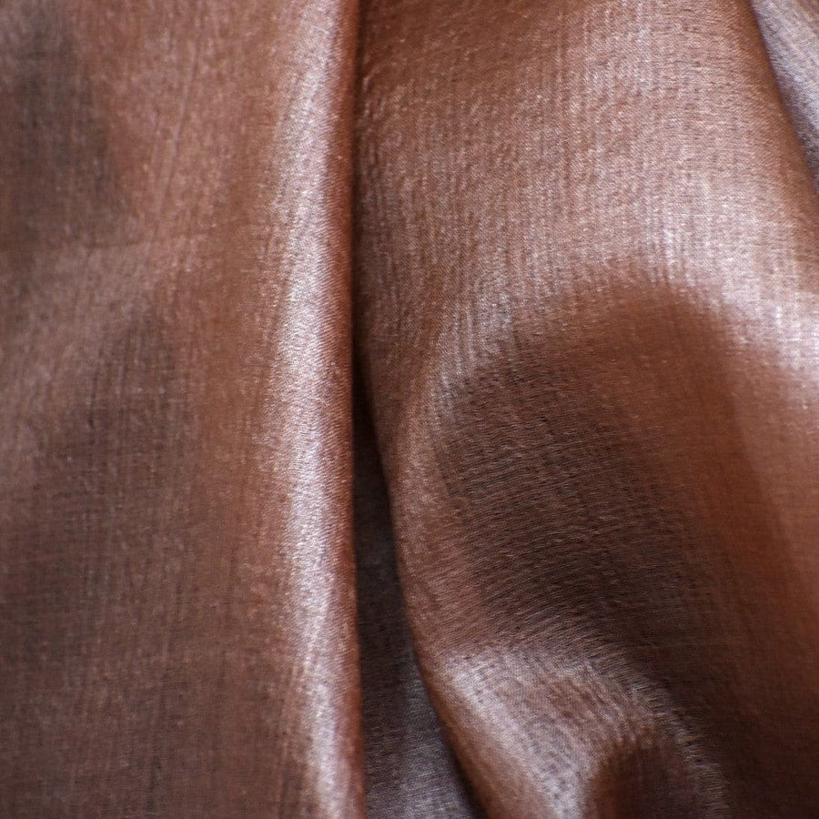 Esarfa-Sal din Matase Naturala Tussar Silk -> Heritage Shades of Cioco Mocha - Esarfa Matase Premium