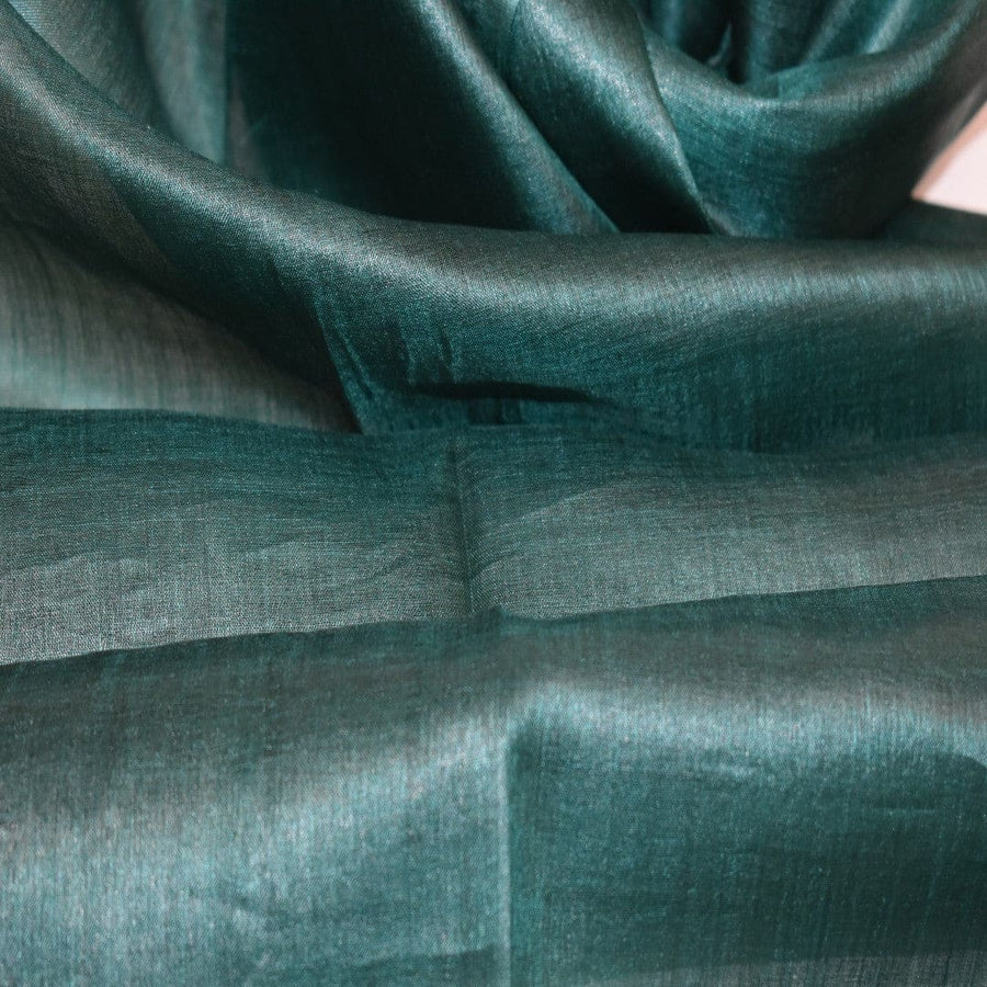 Esarfa-Sal din Matase Naturala Tussar Silk -> Heritage Shades of Green (Cod: Tussar2) - esarfa matase tussar silk