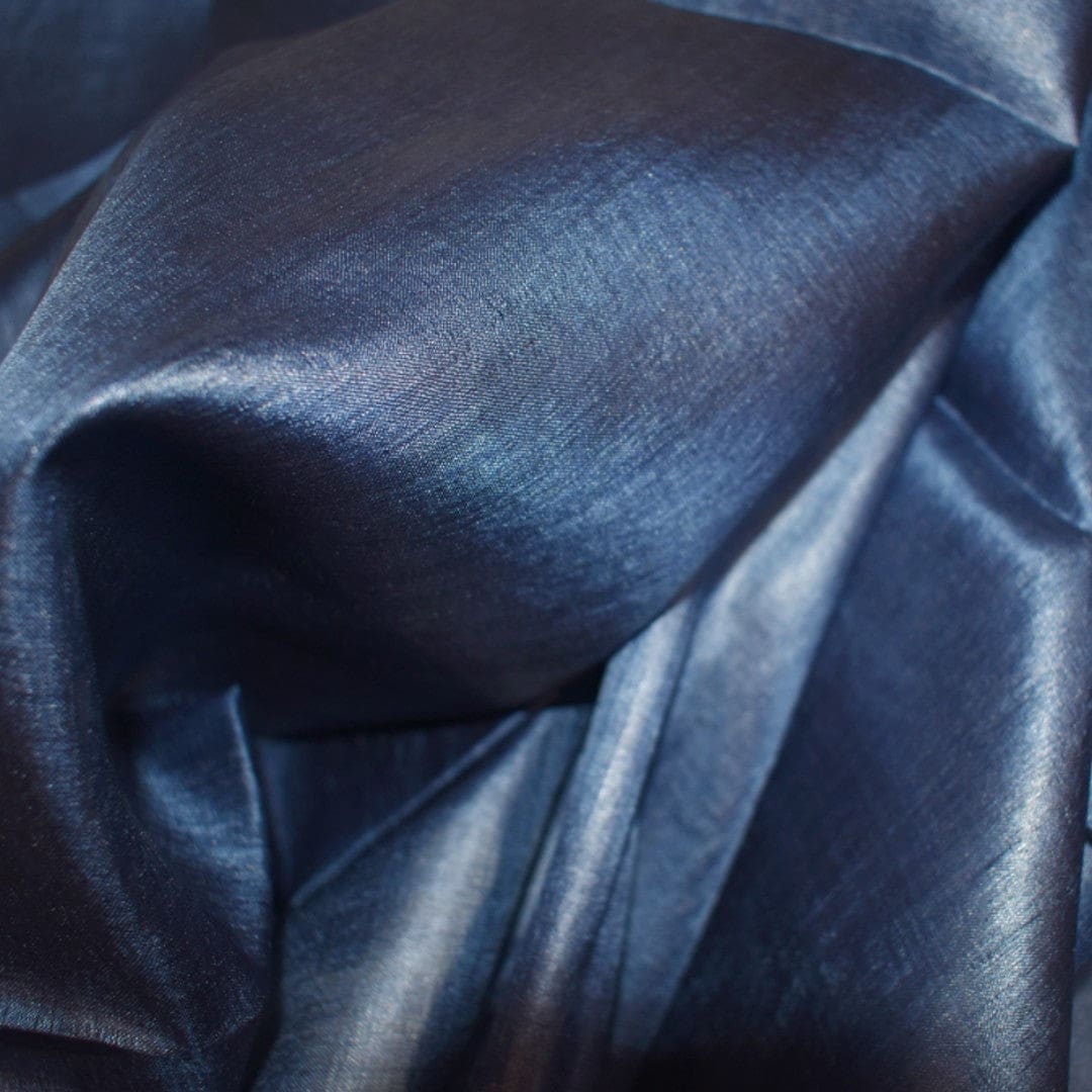 Esarfa-Sal din Matase Naturala Tussar Silk -> Heritage Shades of Indigo (Cod: Tussar1) - esarfa matase tussar silk