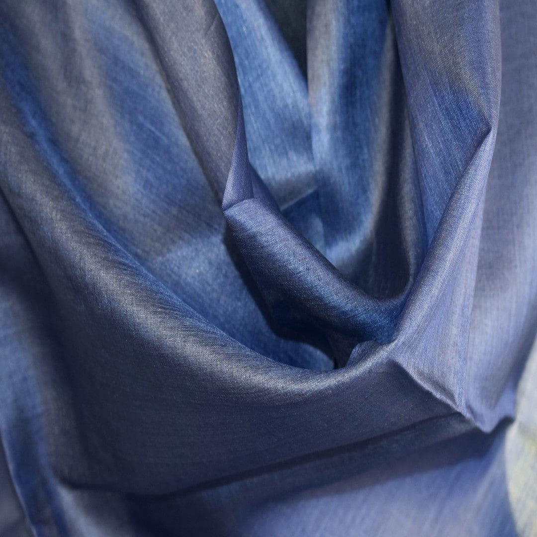 Esarfa-Sal din Matase Naturala Tussar Silk -> Heritage Shades of Indigo (Cod: Tussar1) - esarfa matase tussar silk