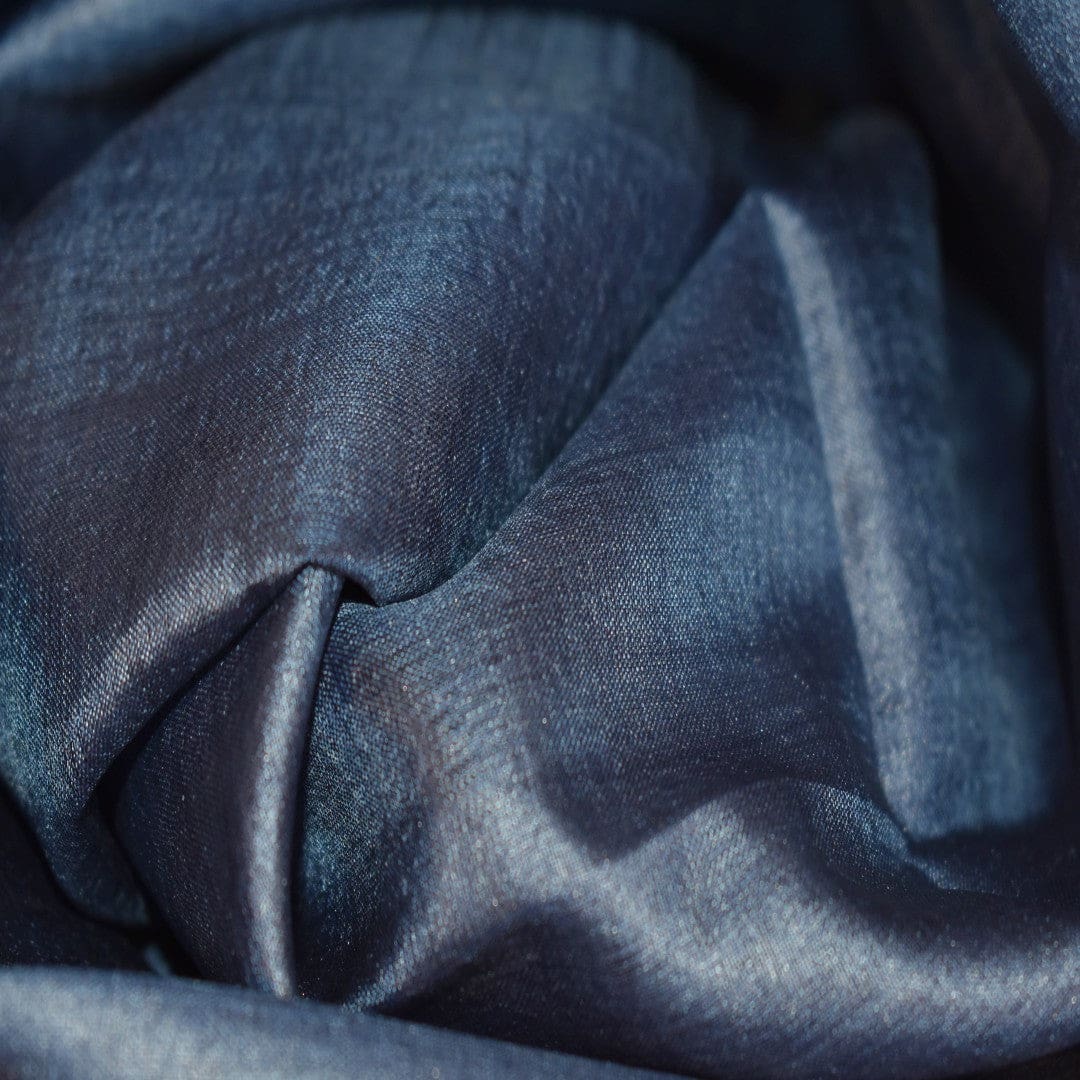 Esarfa-Sal din Matase Naturala Tussar Silk -> Heritage Shades of Indigo (Cod: Tussar1) - esarfa matase tussar silk