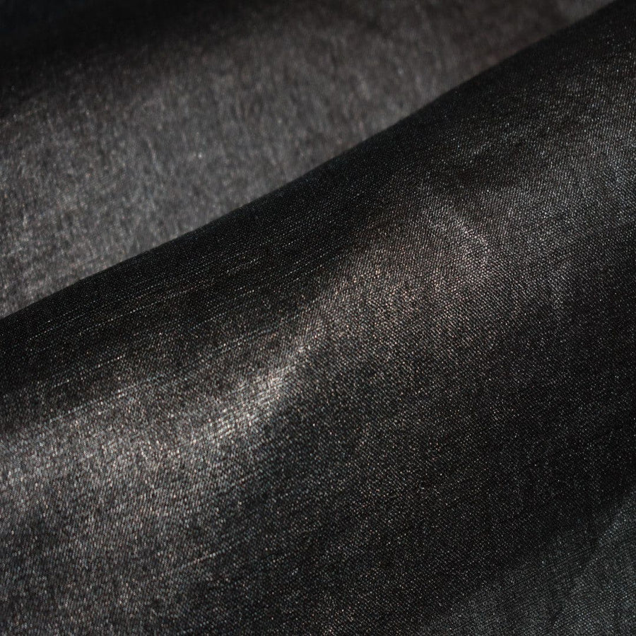 Esarfa-Sal din Matase Naturala Tussar Silk -> Heritage Shades of Jet Black (Code: Tussar 5) - esarfa matase naturala tussar