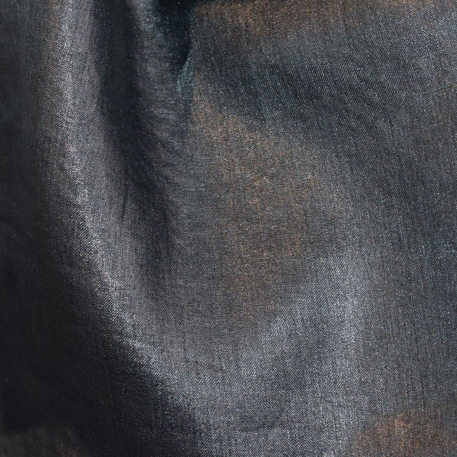 Esarfa-Sal din Matase Naturala Tussar Silk -> Heritage Shades of Jet Black (Code: Tussar 5) - esarfa matase naturala tussar