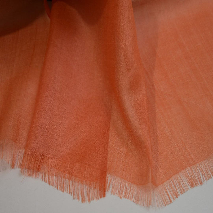 Esarfa-Sal din Matase Naturala Tussar Silk -> Heritage Shades of Orange Tangerine (Cod: Tussar8) - esarfa matase naturala tussar