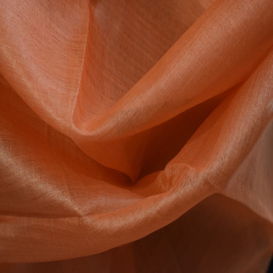 Esarfa-Sal din Matase Naturala Tussar Silk -> Heritage Shades of Orange Tangerine (Cod: Tussar8) - esarfa matase naturala tussar