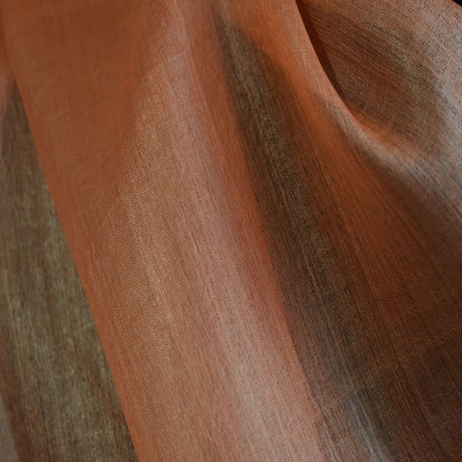 Esarfa-Sal din Matase Naturala Tussar Silk -> Heritage Shades of Orange Tangerine (Cod: Tussar8) - esarfa matase naturala tussar