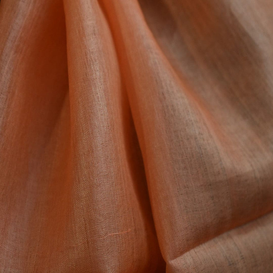 Esarfa-Sal din Matase Naturala Tussar Silk -> Heritage Shades of Orange Tangerine (Cod: Tussar8) - esarfa matase naturala tussar