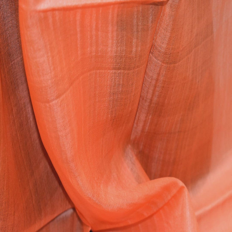 Esarfa-Sal din Matase Naturala Tussar Silk -> Heritage Shades of Orange Tangerine (Cod: Tussar8) - esarfa matase naturala tussar