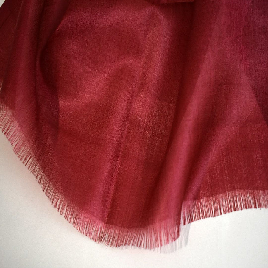Esarfa-Sal din Matase Naturala Tussar Silk -> Heritage Shades of Red Magenta (Cod: Tussar3) - esarfa matase naturala tussar