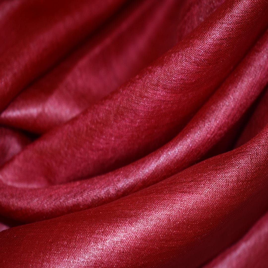 Esarfa-Sal din Matase Naturala Tussar Silk -> Heritage Shades of Red Magenta (Cod: Tussar3) - esarfa matase naturala tussar