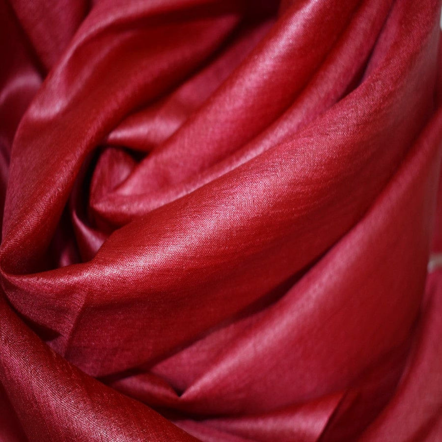Esarfa-Sal din Matase Naturala Tussar Silk -> Heritage Shades of Red Magenta (Cod: Tussar3) - esarfa matase naturala tussar