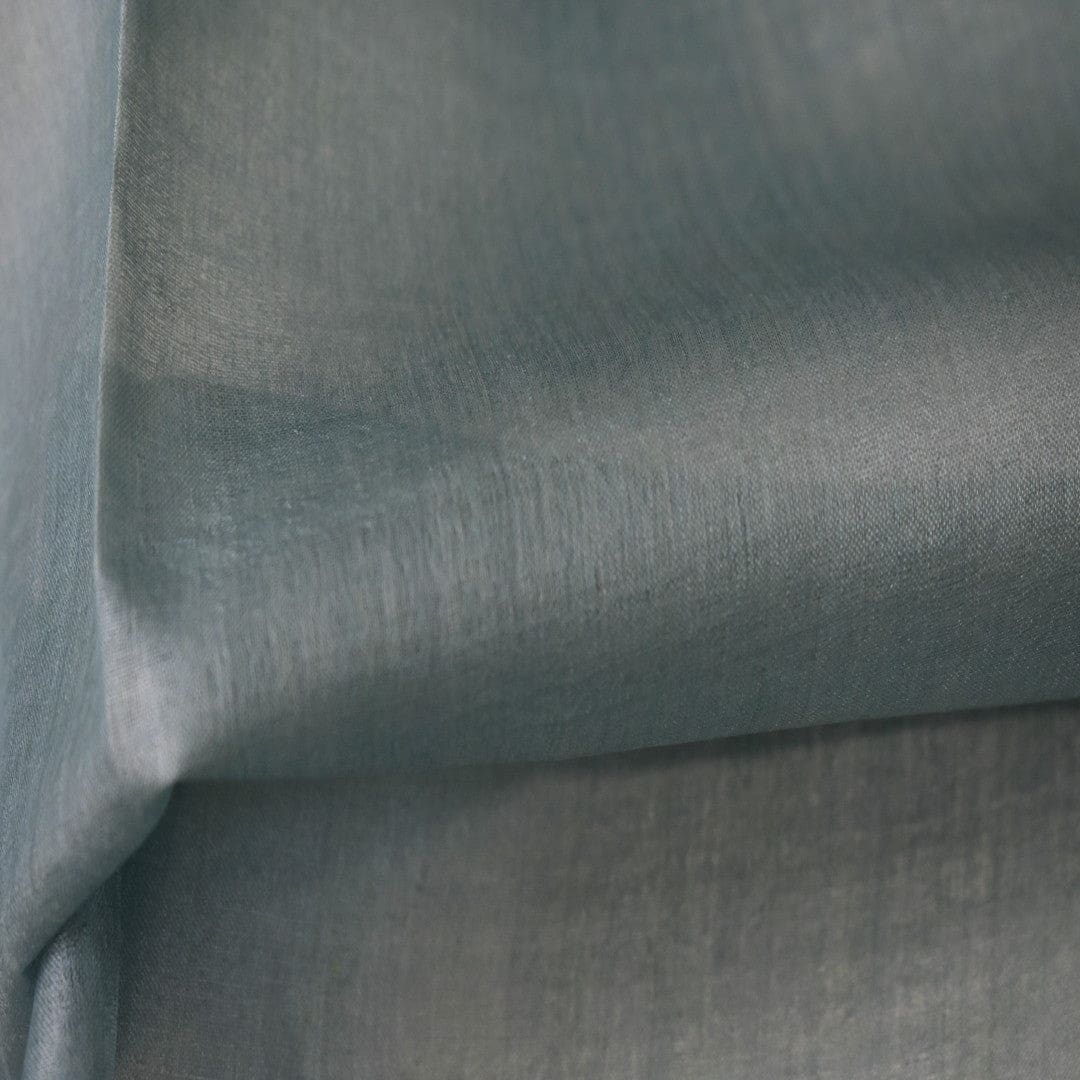 Esarfa-Sal din Matase Naturala Tussar Silk -> Heritage Shades of Steel Blue (Cod: Tussar10) - esarfa matase naturala tussar