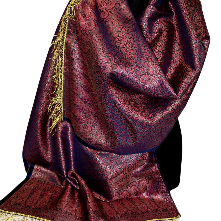 Esarfa-Sal - Handloom Banarasi Katan Silk Brocart /Mulberry Silk & Zari Border-> Brocart10 - esarfa Sal Banarasi Katan Silk Brocart