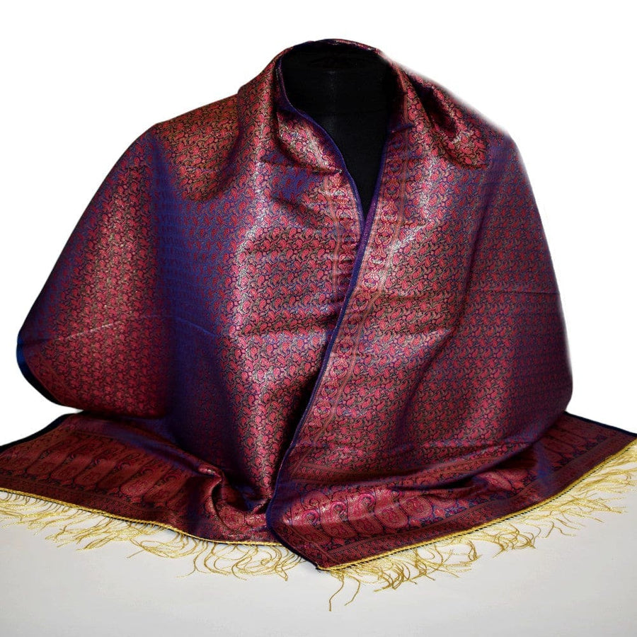 Esarfa-Sal - Handloom Banarasi Katan Silk Brocart /Mulberry Silk & Zari Border-> Brocart10 - esarfa Sal Banarasi Katan Silk Brocart