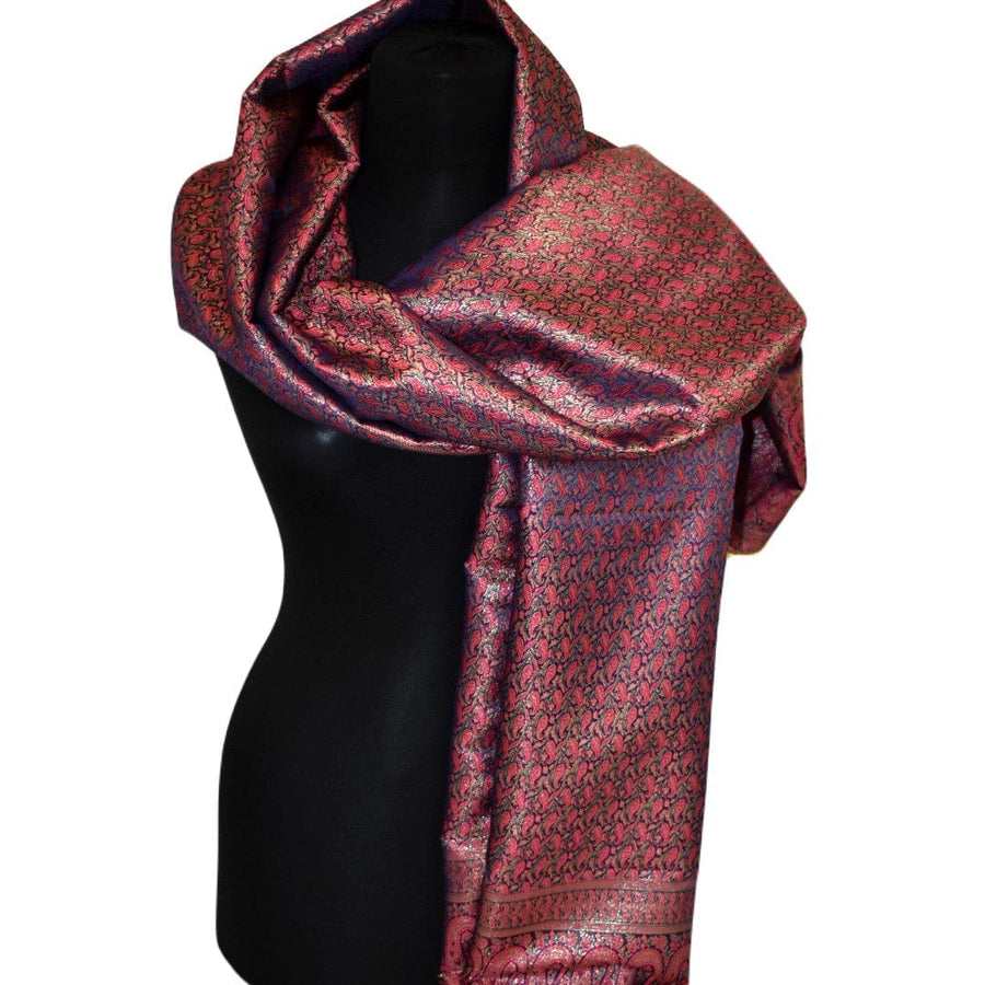 Esarfa-Sal - Handloom Banarasi Katan Silk Brocart /Mulberry Silk & Zari Border-> Brocart10 - esarfa Sal Banarasi Katan Silk Brocart