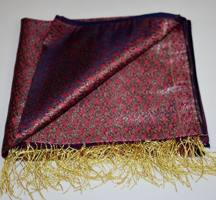 Esarfa-Sal - Handloom Banarasi Katan Silk Brocart /Mulberry Silk & Zari Border-> Brocart10 - esarfa Sal Banarasi Katan Silk Brocart