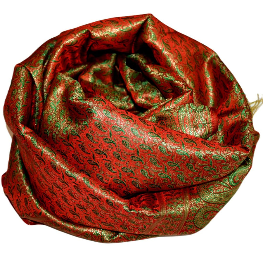 Esarfa-Sal - Handloom Banarasi Katan Silk Brocart /Mulberry Silk & Zari Border-> Brocart11 - esarfa Sal Banarasi Katan Silk Brocart