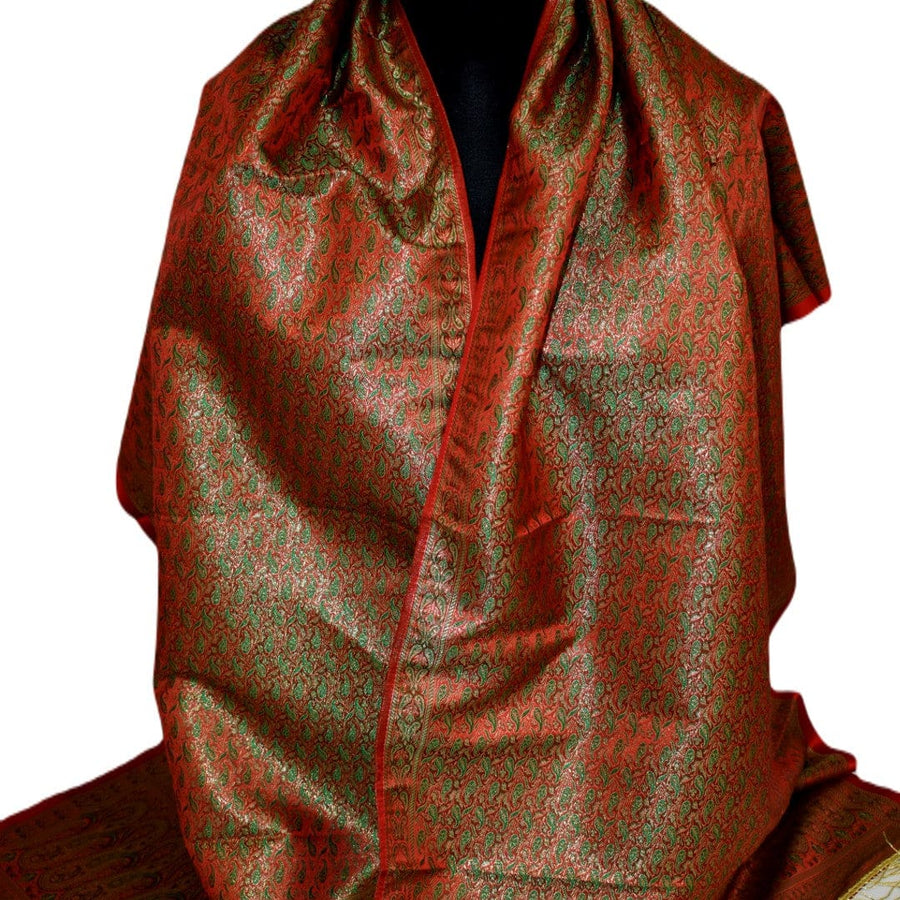 Esarfa-Sal - Handloom Banarasi Katan Silk Brocart /Mulberry Silk & Zari Border-> Brocart11 - esarfa Sal Banarasi Katan Silk Brocart