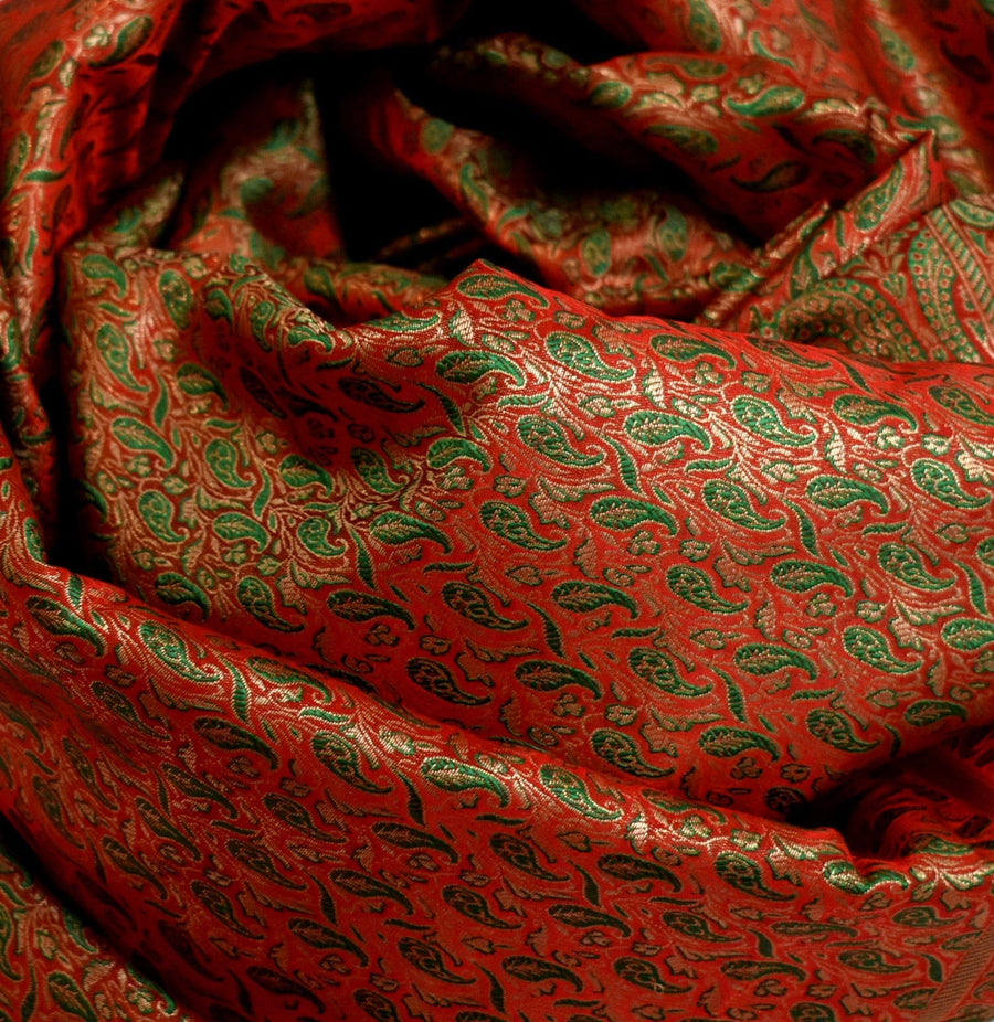 Esarfa-Sal - Handloom Banarasi Katan Silk Brocart /Mulberry Silk & Zari Border-> Brocart11 - esarfa Sal Banarasi Katan Silk Brocart