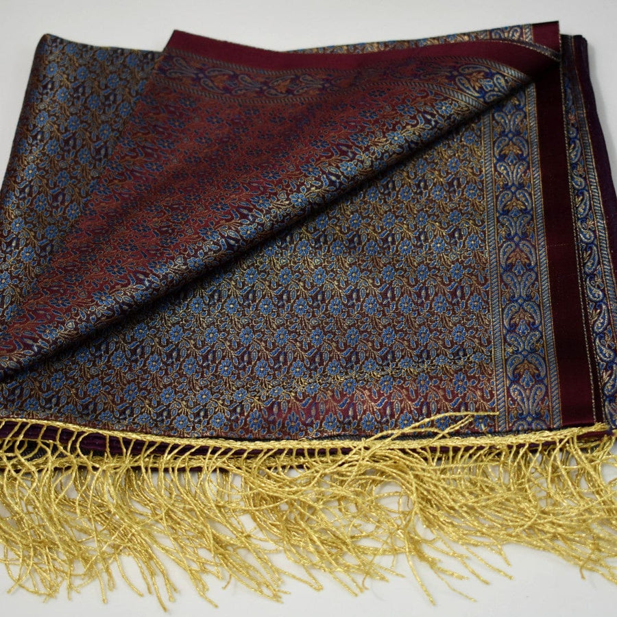 Esarfa-Sal - Handloom Banarasi Katan Silk Brocart /Mulberry Silk & Zari Border-> Brocart12 - esarfa Sal Banarasi Katan Silk Brocart