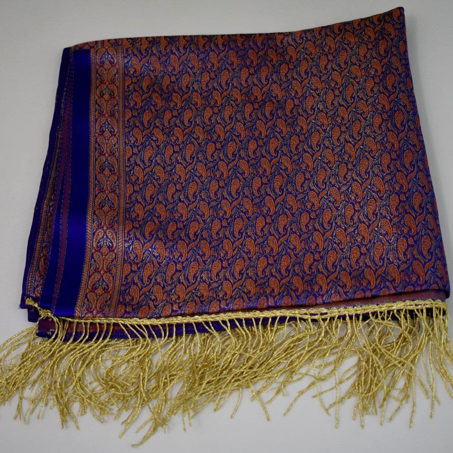 Esarfa-Sal - Handloom Banarasi Katan Silk Brocart /Mulberry Silk & Zari Border-> Brocart15 - esarfa Sal Banarasi Katan Silk Brocart