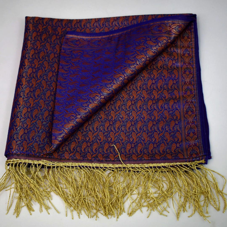 Esarfa-Sal - Handloom Banarasi Katan Silk Brocart /Mulberry Silk & Zari Border-> Brocart15 - esarfa Sal Banarasi Katan Silk Brocart