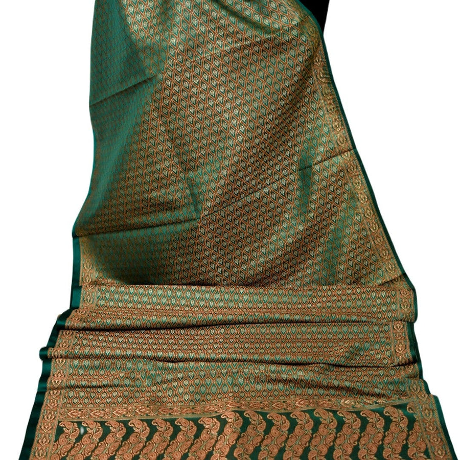 Esarfa-Sal - Handloom Banarasi Katan Silk Brocart /Mulberry Silk & Zari Border-> Brocart18 - esarfa Sal Banarasi Katan Silk Brocart