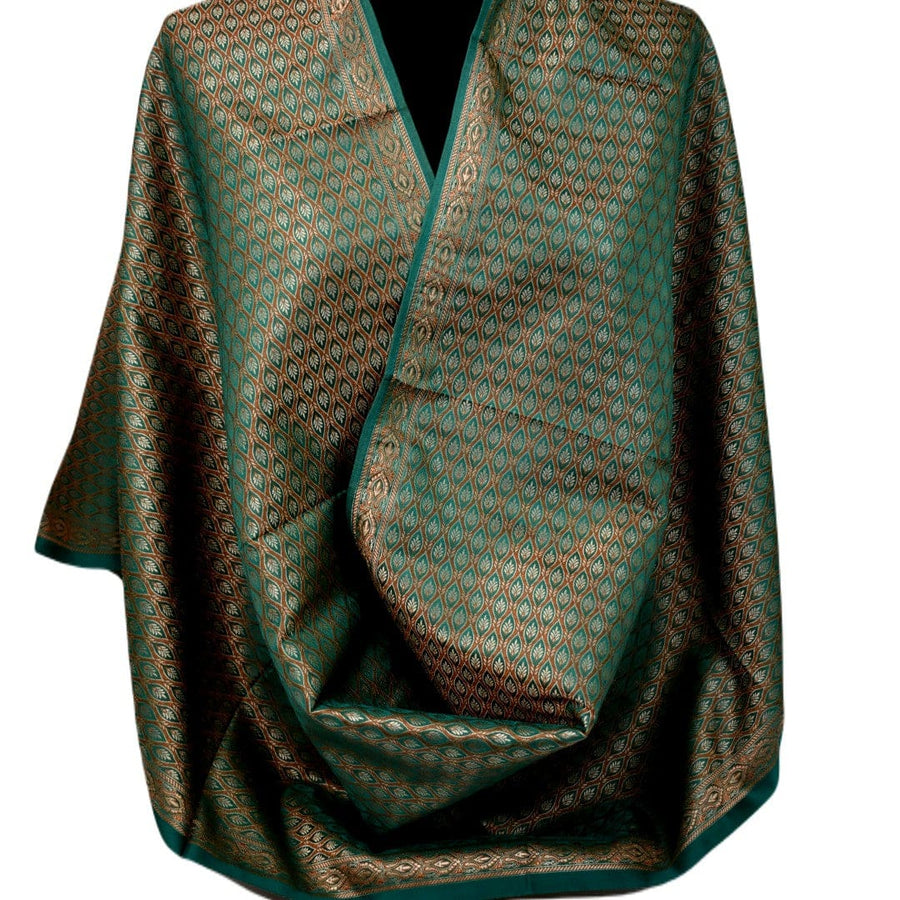 Esarfa-Sal - Handloom Banarasi Katan Silk Brocart /Mulberry Silk & Zari Border-> Brocart18 - esarfa Sal Banarasi Katan Silk Brocart