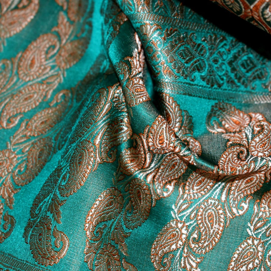 Esarfa-Sal - Handloom Banarasi Katan Silk Brocart /Mulberry Silk & Zari Border-> Brocart18 - esarfa Sal Banarasi Katan Silk Brocart