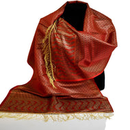 Esarfa-Sal - Handloom Banarasi Katan Silk Brocart /Mulberry Silk & Zari Border-> Brocart9 - esarfa Sal Banarasi Katan Silk Brocart