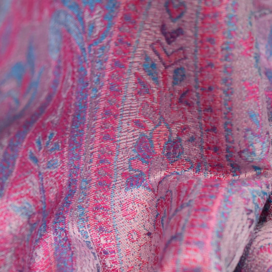 Esarfa SAL Premium Jamawar din 100% Matase Naturala - Heritage -> Cod: JamawarOct115 - Sal matase naturala jamawar