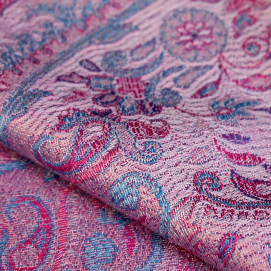 Esarfa SAL Premium Jamawar din 100% Matase Naturala - Heritage -> Cod: JamawarOct115 - Sal matase naturala jamawar