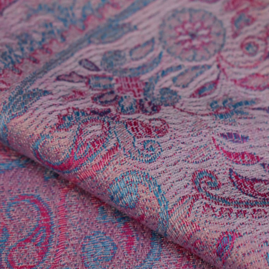 Esarfa SAL Premium Jamawar din 100% Matase Naturala - Heritage -> Cod: JamawarOct115 - Sal matase naturala jamawar