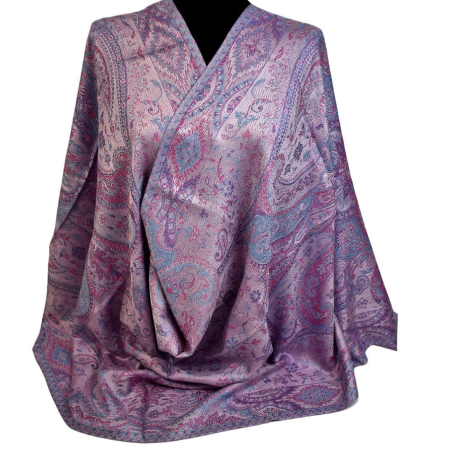 Esarfa SAL Premium Jamawar din 100% Matase Naturala - Heritage -> Cod: JamawarOct115 - Sal matase naturala jamawar