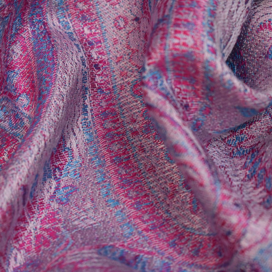 Esarfa SAL Premium Jamawar din 100% Matase Naturala - Heritage -> Cod: JamawarOct115 - Sal matase naturala jamawar