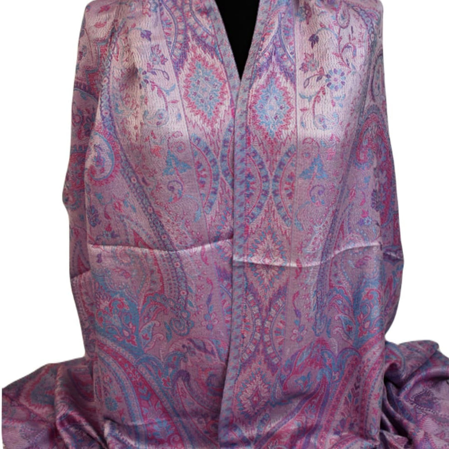 Esarfa SAL Premium Jamawar din 100% Matase Naturala - Heritage -> Cod: JamawarOct115 - Sal matase naturala jamawar