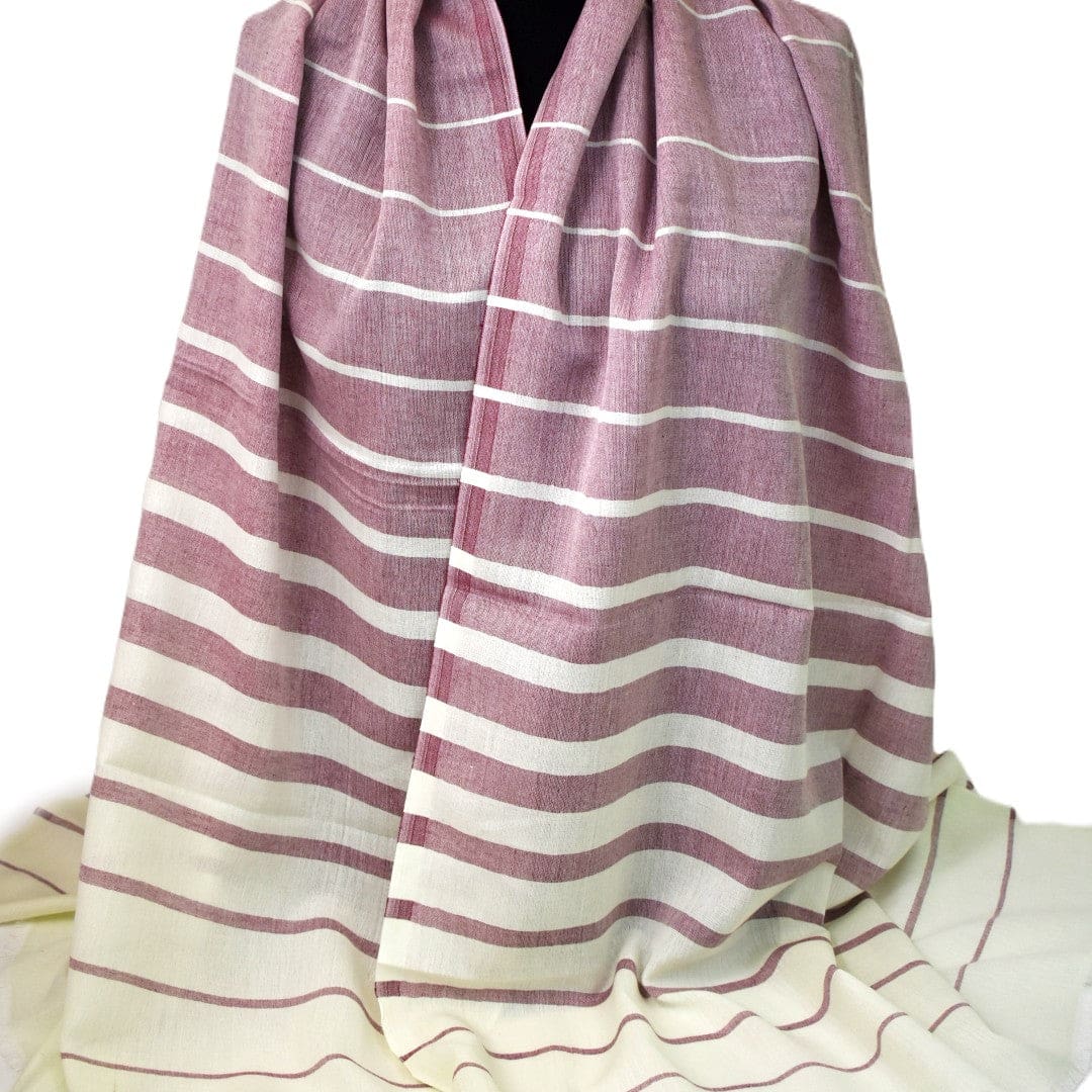 Esarfa-Sal tesuta manual din 100% Bumbac cu textura extrafina -> Cod: BMB27 - esarfa sal din bumbac