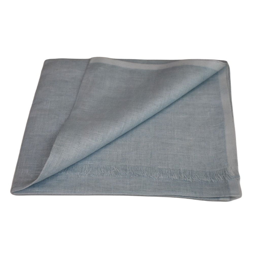 Esarfa-Sal tesuta manual din 100% IN (Linen 100% ) -Bleu Pastel -> Cod: Linen19 - esarfa din Linen (in)