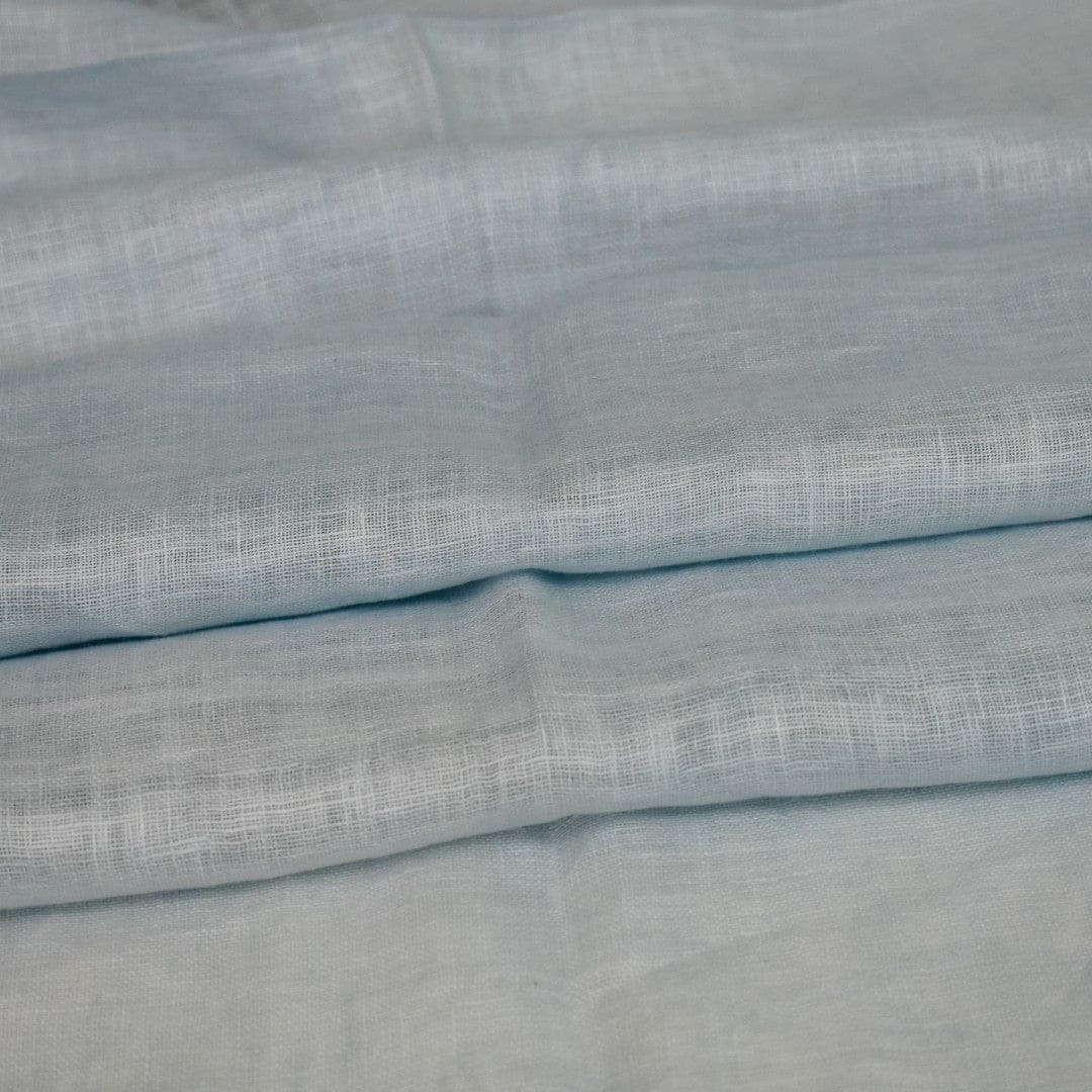 Esarfa-Sal tesuta manual din 100% IN (Linen 100% ) -Bleu Pastel -> Cod: Linen19 - esarfa din Linen (in)