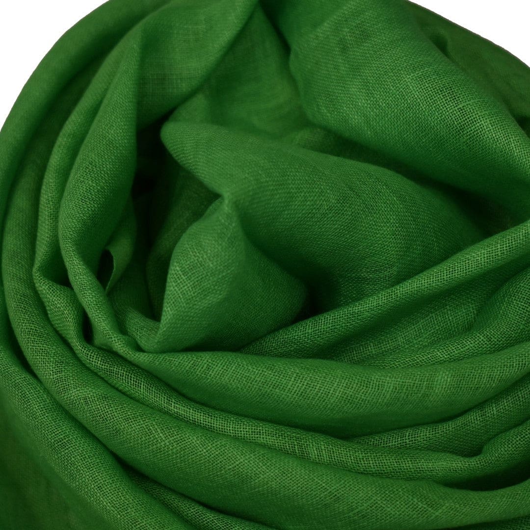 Esarfa-Sal tesuta manual din 100% IN (Linen 100% ) -Forest Green -> Cod: Linen4 - esarfa din Linen (in)